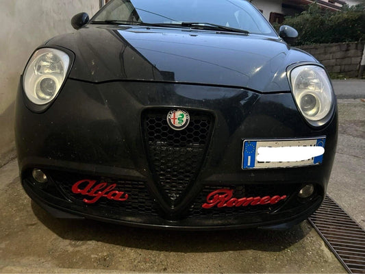 Scritta Logo Alfa Romeo Per Griglie Anteriori 35cm