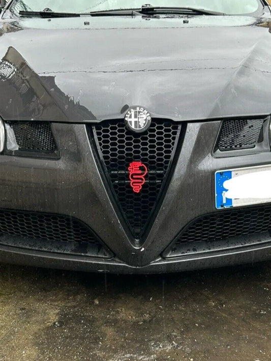 Biscione SERPENTE 90mm per Griglia Anteriore Alfa Romeo