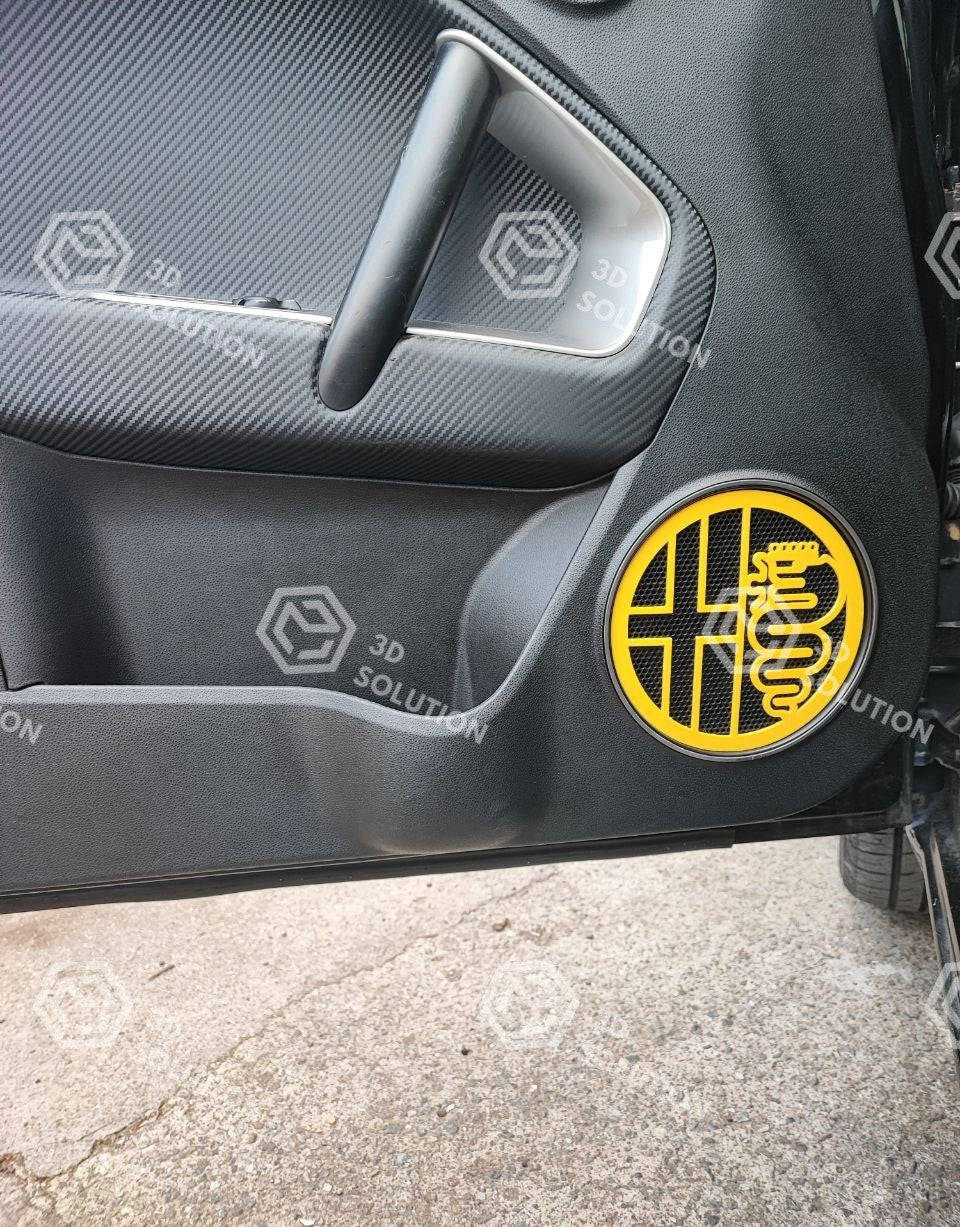 COPPIA 2 COVER SPEAKER GRIGLIE per ALTOPARLANTI Alfa Romeo