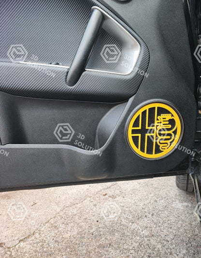 COPPIA 2 COVER SPEAKER GRIGLIE per ALTOPARLANTI Alfa Romeo